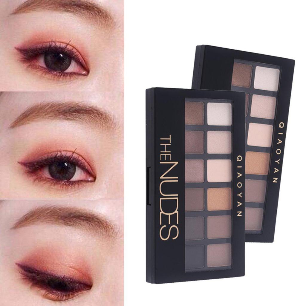 12 цветов профессиональных женщин леди длительный макияж палитра теней для век