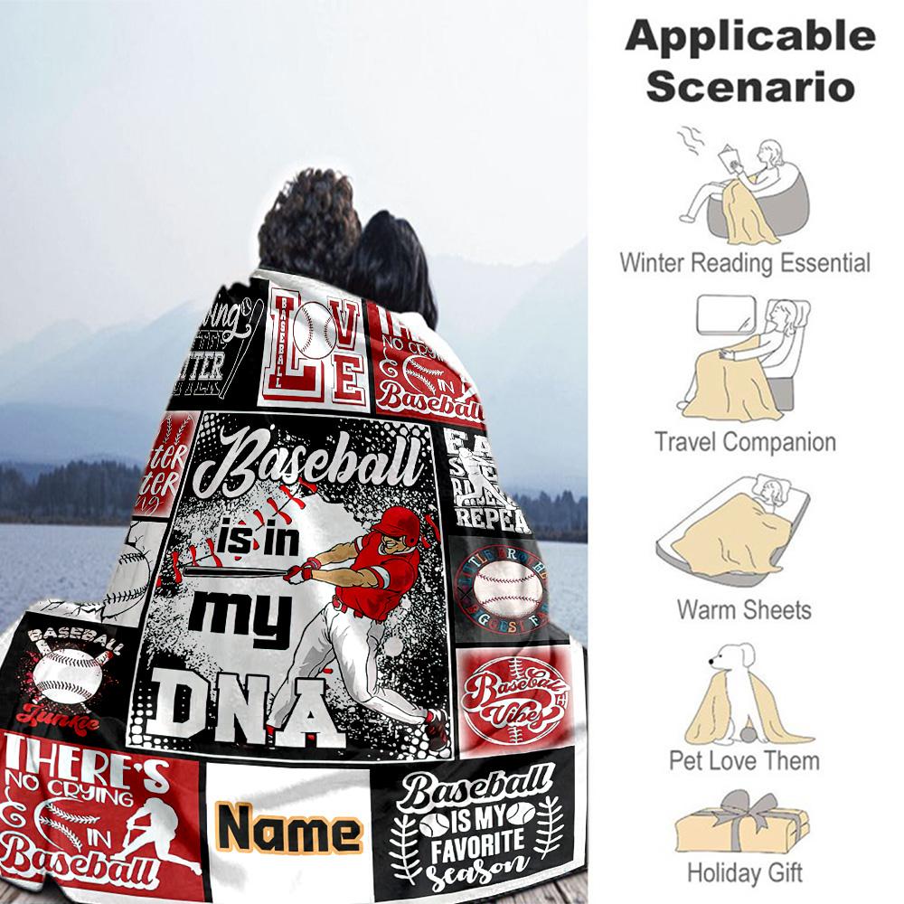 Ball551 Personalized Name Blanket Cozy Personalized Blanket Warmthful Decor Great for Office Sofa Home Decor Couch All-Season Use