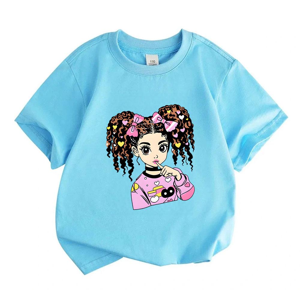 Детская футболка для девочек и мальчиков, 100% хлопок, с круглым вырезом, с коротким рукавом,
