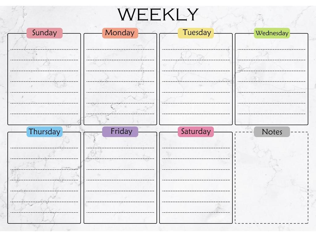 A3 Erasable Magnetic Planner: Monthly, Weekly & Daily Calendar Whiteboard