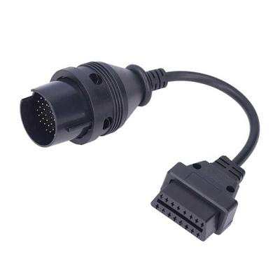 Диагностический адаптер черный круглый OBD2 38-контактный кабель для