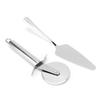 2pcs Kitchen Stainless Steel Pizza Knife Spatula Set Baking Pastry Cutting Tool Utensils