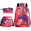 New Kapibara Student School Bag Fashion Popular Backpack Shoulder Bag Pencil Bag Three-piece Set