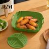 Reusable Air Fryer Basket 2PCS Silicone Baking Pan with Handles, Square And Rectangular Nonstick Grilling Tray Oven Set, Liner for Roasting