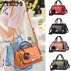 WTEMPO Elegant Handbag Women Crossbody Bag Small Tote Boston Bag Flower Ornament
