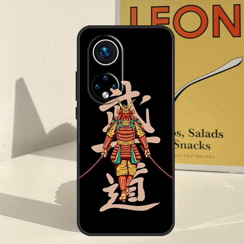Кейс-маска самурая Они для Honor X8a X8b X9b X9a X8 X9 X9c 50 70 90 Lite Honor 200 Lite Magic 5 6 7 Pro Чехол