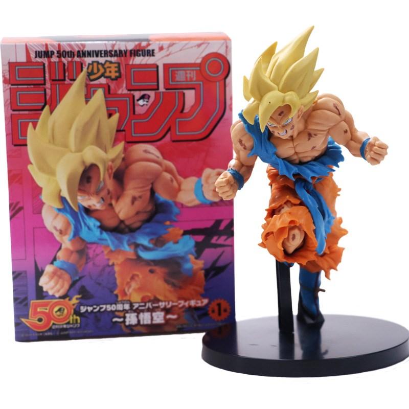 20 см Фигурка Аниме Dragon Ball Z Сон Гоку Супер Прыжок 50-летний Юбилей Памятная Версия Фигурка Действия Для Фанатов DBZ Коллекционная Модель Подарок