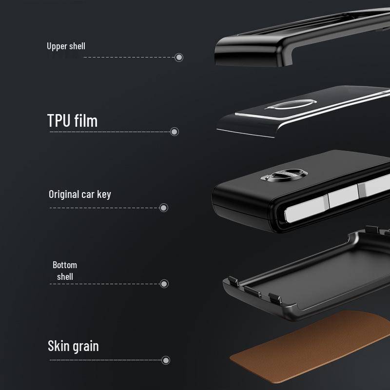 High-End Key Case for Volvo S90, S60, XC90, V60, V90, XC60 - Men's Car Accessory