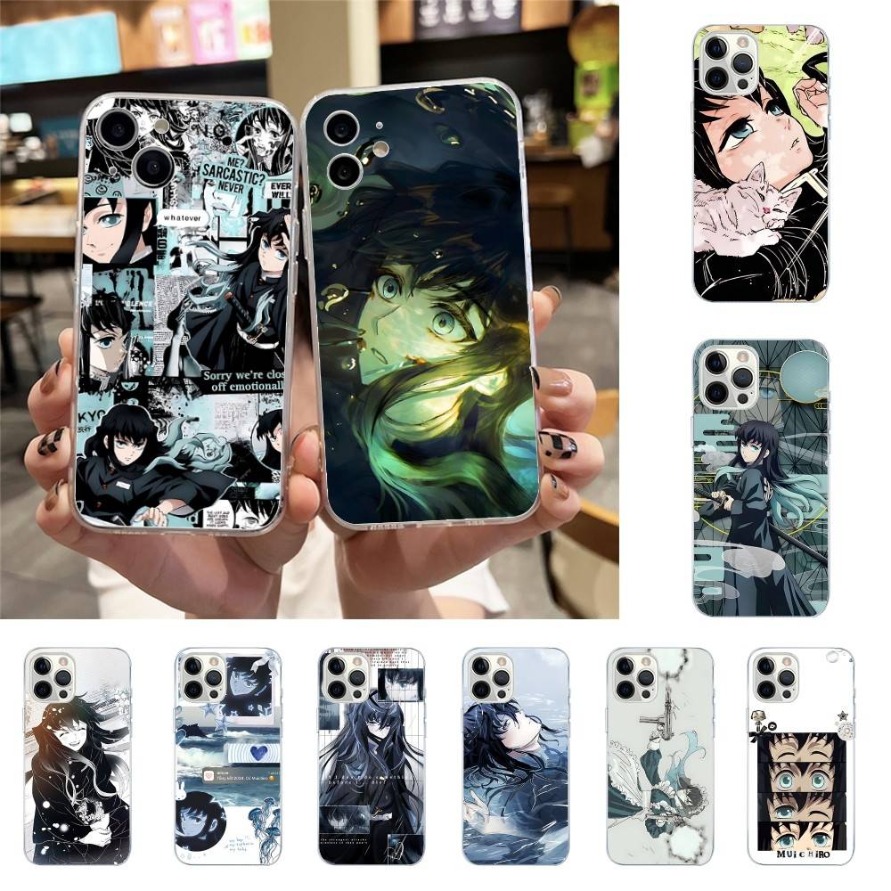 Милый Чехол для Телефона с Токито и Муичиро Для Iphone17 16 15 11 13 14 Pro Max 7 8 Plus X Xr Xs Max Se2020 12mini Прозрачный Чехол