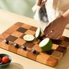 Шахматная разделочная доска из бука, бытовая кухонная, утолщенная, влагостойкая, из массива дерева, для рубки