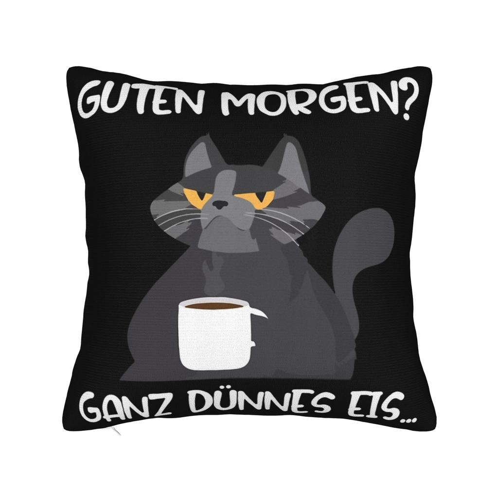 Decorative Pillowcase Guten Morgen Ganz Dnnes Eis Merchandise Seat Throw Pillow Case Cover Zippered Multi-Size