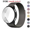 Milanese Loop Stainless Steel Watchband and TPU Protection Case for Amazfit Active 2 SmartWatch Strap Accessories