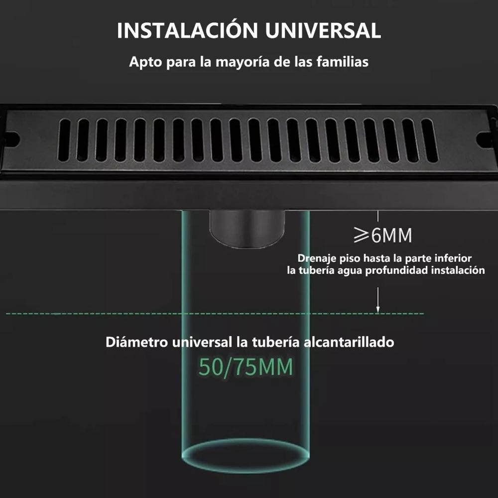 Rectangular Floor Drain 304 Stainless Steel Shower Drain Modern Linear Shower Drain Pool Area