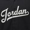 Jordan Футболка однобортная с коротким рукавом и V-образным вырезом с надписью, мужская, черная FN4664010