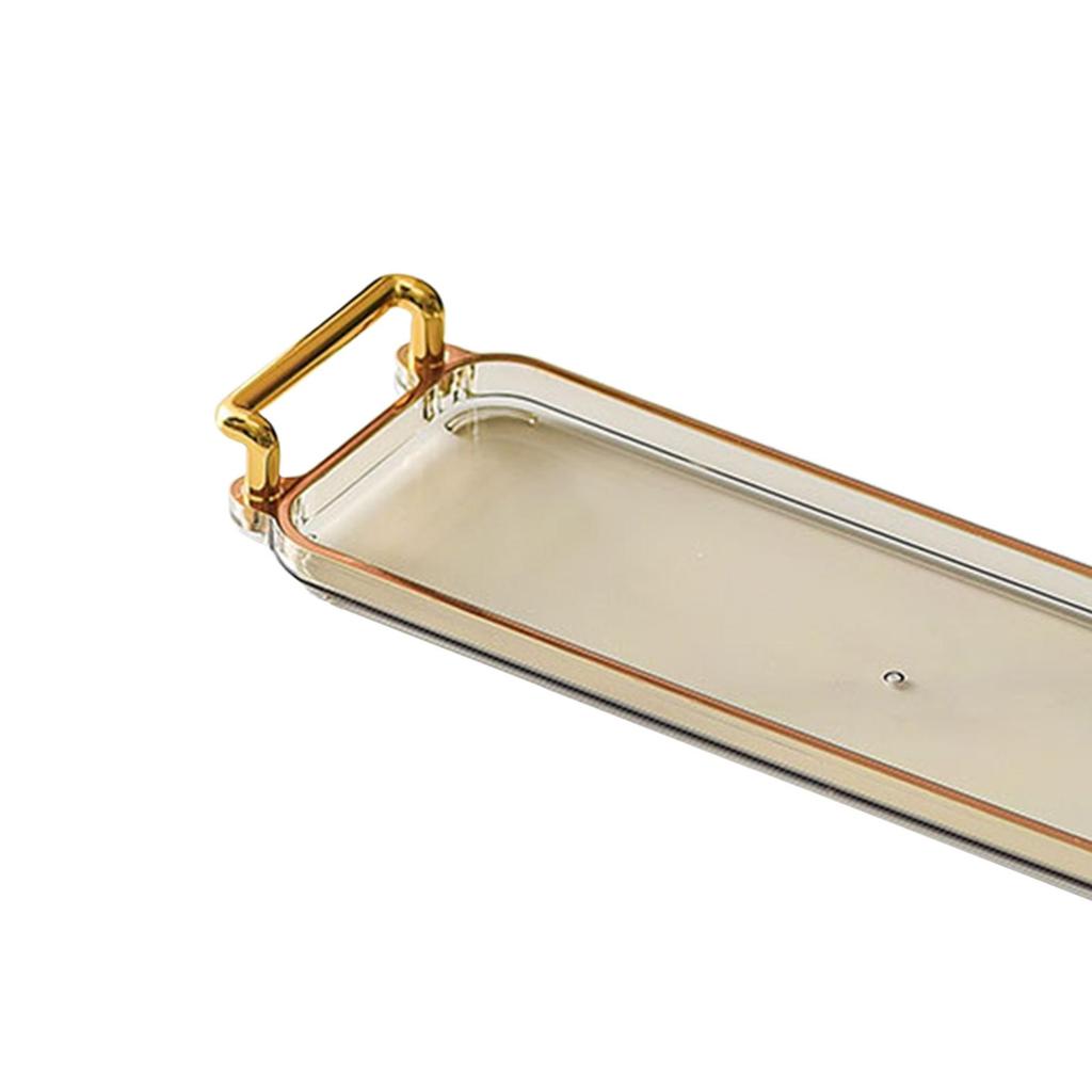 Nordic Serving Tray with Handles Multipurpose Decorative Tray Vanity Tray for Living Room Bathroom Office Bedroom Party