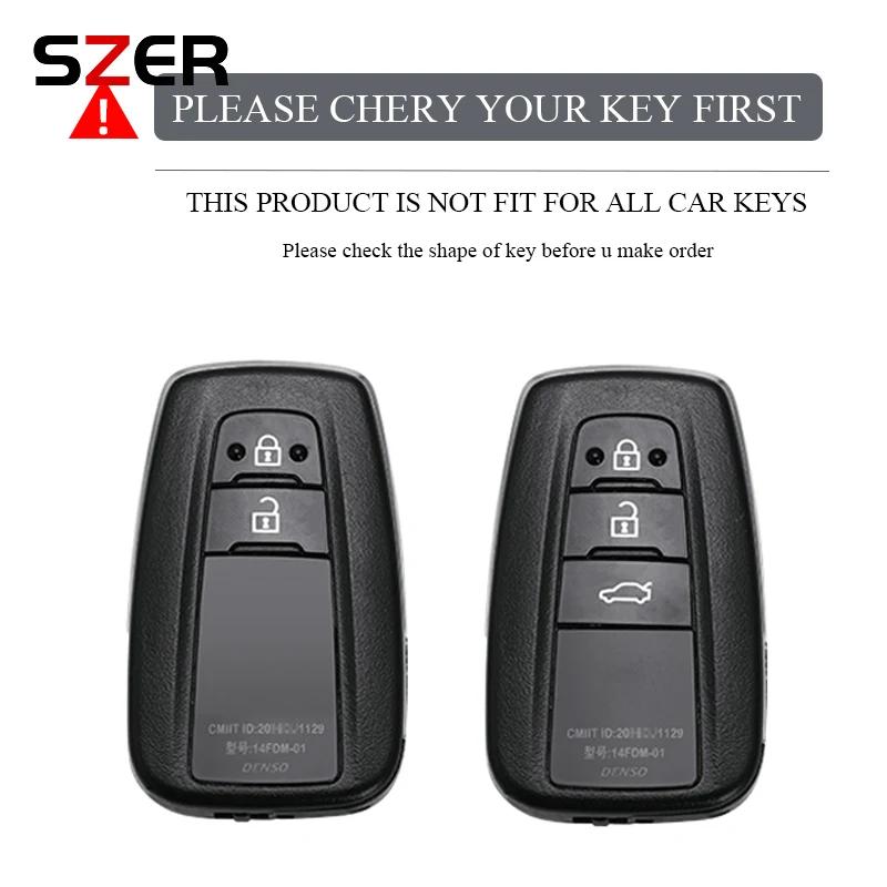 ZYU3  Fashion TPU Car Keychain Key Case Cover Shell Fob For Toyota Corolla Prius Camry CHR C-HR RAV4 Altis Land Cruiser Prado Keyless