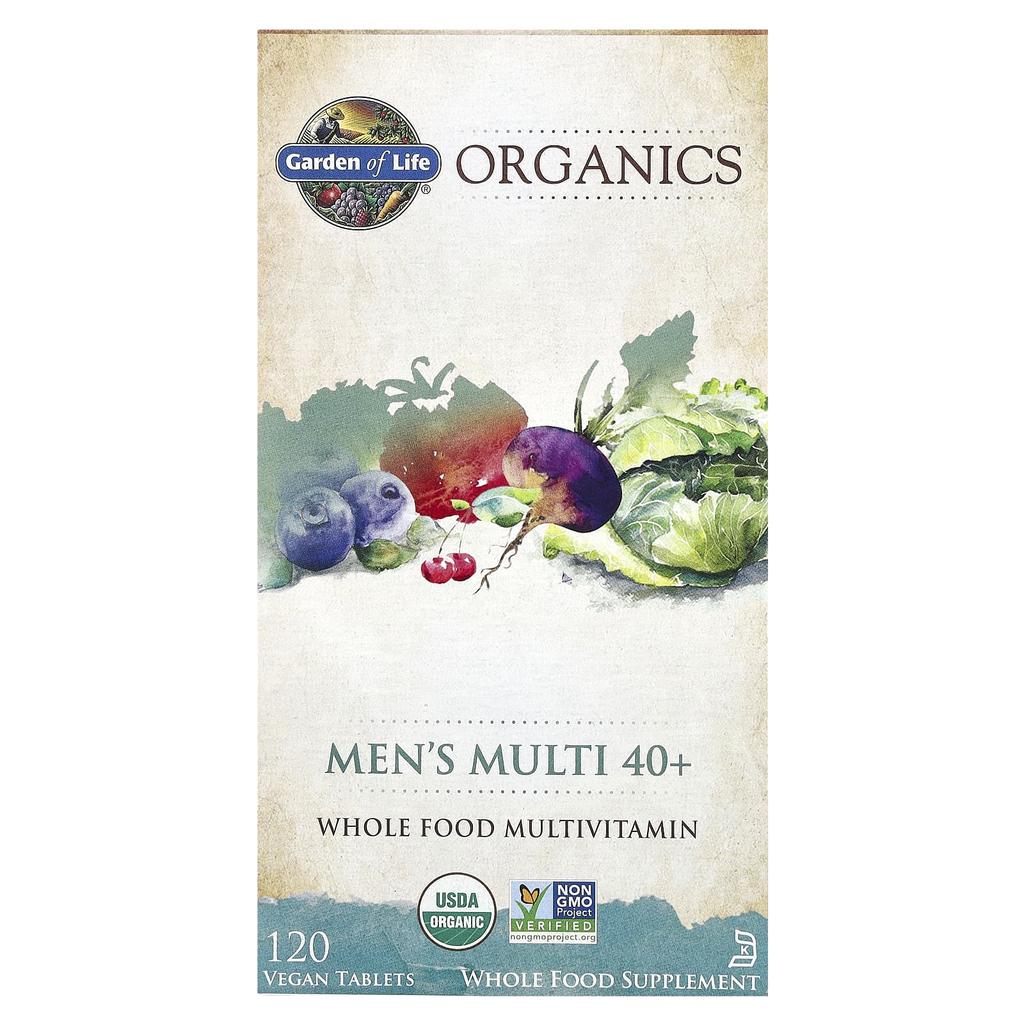 Organix Men's Multi 40+ Vegan Tablets 120 Tablets