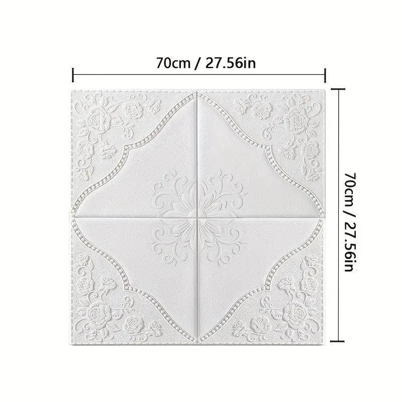 Фоновое украшение Анти-столкновение Обои 35*35см Декор комнаты 3d Потолочные наклейки на стены Спальня Водонепроницаемые Отклеивающиеся и приклеивающиеся