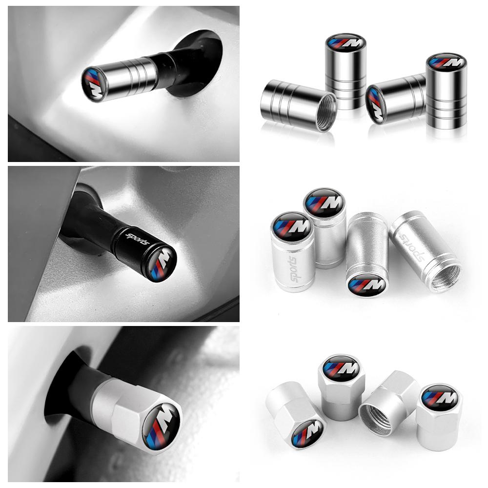 Car Metal Wheel Tire Air Stem Cover Dust Tyre Valve Caps Auto Motorcycles Bike Bicycle Decoration for BMW M Performance Emblem LK5