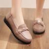 Fashion New Soft-soled Casual Women's Shoes Leather Single Shoes Flat-soled Non-slip Mother Shoes Women's Pu Leathershoes Plus Size