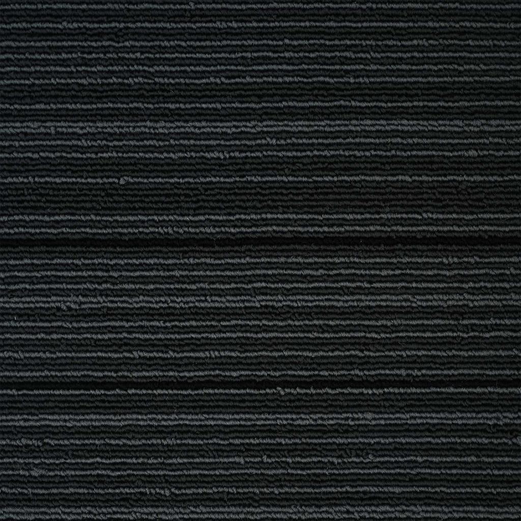 Striped Light Grey Carpet Tile 50 x 50 cm 4 pcs