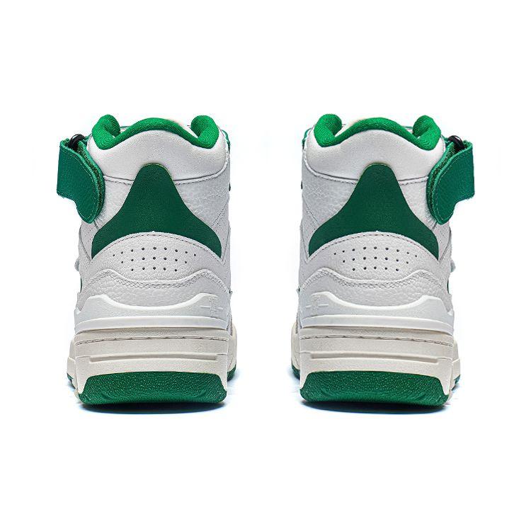 Кроссовки Li Ning Rsr 101 Hi Dream Theme Show с высоким берцем в стиле ретро для баскетбола, мужские кроссовки, белые, зеленые, ABCS085-3
