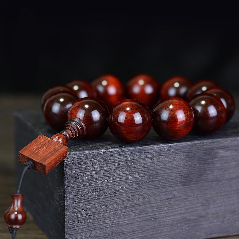 Браслет из кровавого сандалового дерева, бусина из палисандра Будды, ремесленный браслет, драгоценные ювелирные изделия, подарочные аксессуары