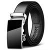 Trendy Youth & Middle-Aged Men's Genuine Leather Automatic Buckle Belt - Korean Style for Casual & Business Wear