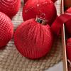 12pcs Velvet Christmas Balls Christamas Tree Pendant