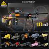 10 In 1 Military Equipment Assault Rifle Assault Sniper Gun Building Block Toy
