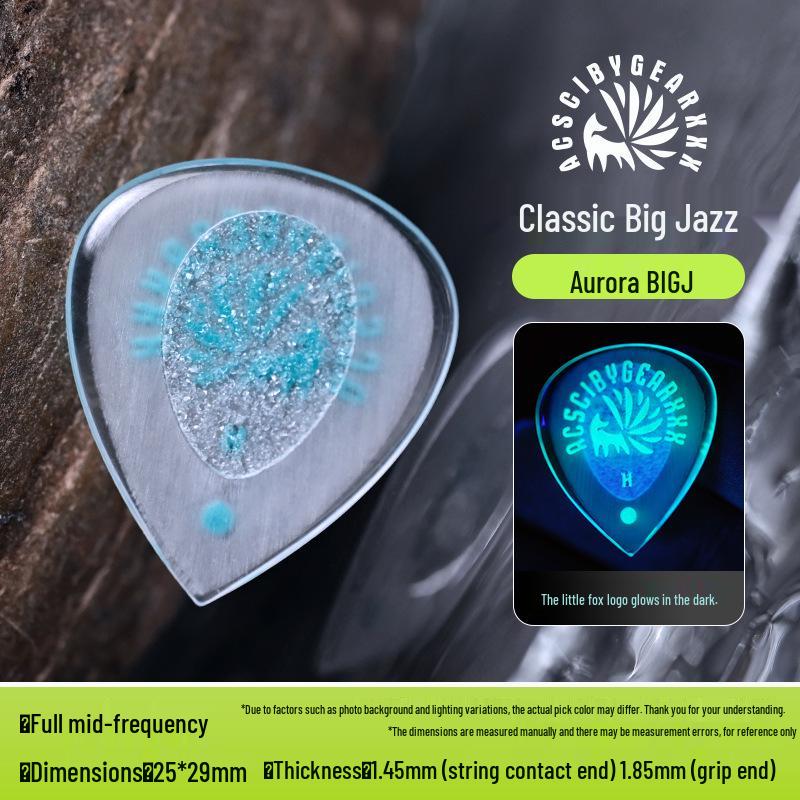 GEARXXX Nine-Tailed Fox Non-Slip Speed Pick for Folk/Electric Guitar & Bass.