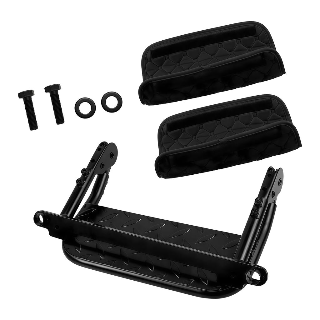 Ergonomic Auto Foot Support Folding Heavy Duty Tire Step Height Adjustment Quick Fold Mechanism Tyre Mount Steps