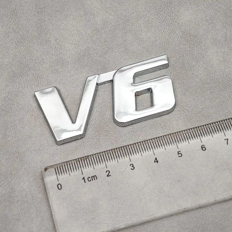 3D Металлическая Буква V6 Логотип Автомобильный Задний Значок Багажника Наклейка для Toyota Camry Corolla Rav4 Prado CHR Авто Аксессуары Наклейки