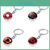 Keychain Naruto Sharingan With Glass Ball Cartoon Style For Memorabilia Anime