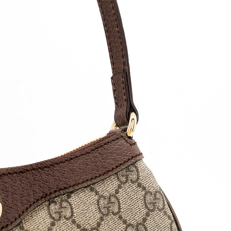 Gucci Сумка Ophidia Small Бежевый/Эбеновый Supreme Женские Сумки на плечо Коричневый 735145-KAAAD-8358
