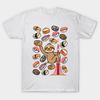 T Shirt Women Sloth Sushi Tokyo Harajuku Print Kawaii Tshirt Summer Short Sleeve Female T-Shirt Top Tee