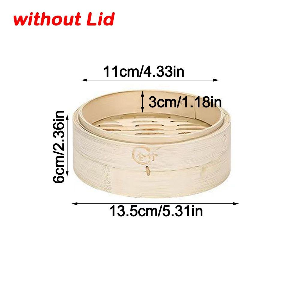 Новая ручная бамбуковая пароварка, штабелируемая, с крышкой, корзина-пароварка, большая вместимость, кухонная посуда, для приготовления клейкого риса