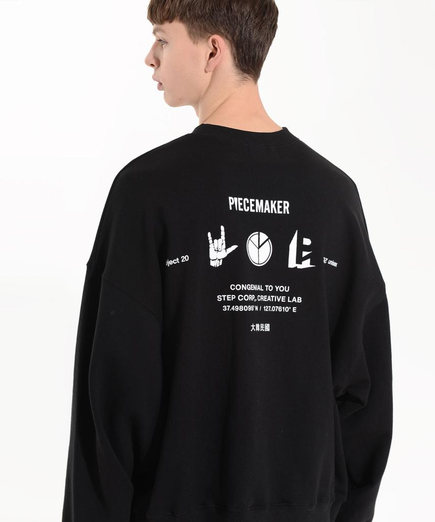 PEACE MAKER Pm Иконка Свитшоты (черный)