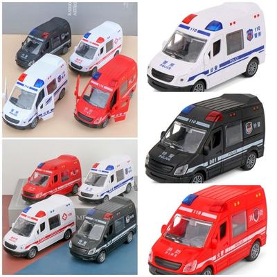 Classic Inertial Car Toy Zinc Zinc Alloy Ambulance Vehicle Toys Vehicles Carrier Birthday Gift