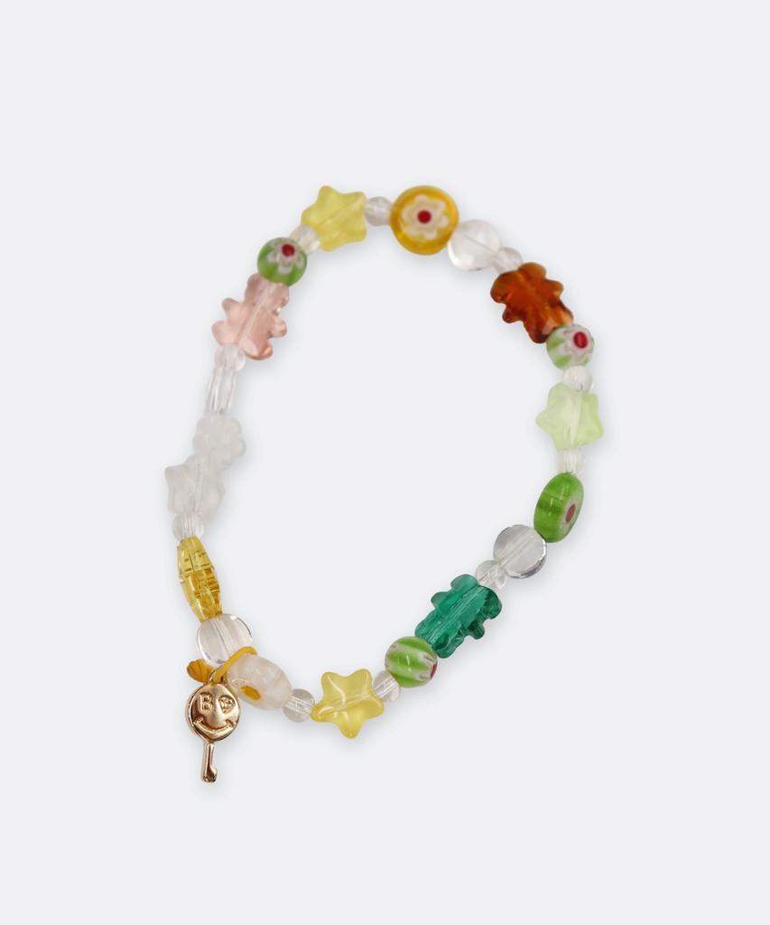 Bonbeau Little Joy Браслет с миксом мотивов Браслет из бусин с миксом мотивов: Цветной стеклянный цветок, звезда, плюшевый мишка