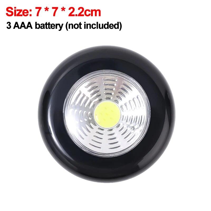 LED Night Light Battery Powered Wireless Wall Lamps for Bedroom Kitchen Bedside Toilet Closet Press Touch Switch Small Lights