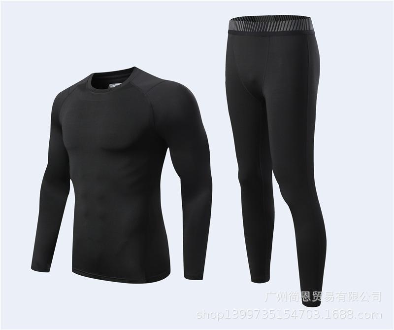 Autumn and winter outdoor sports breathable super soft long-sleeved football training fitness game children adult tight-fitting quick-drying clothes