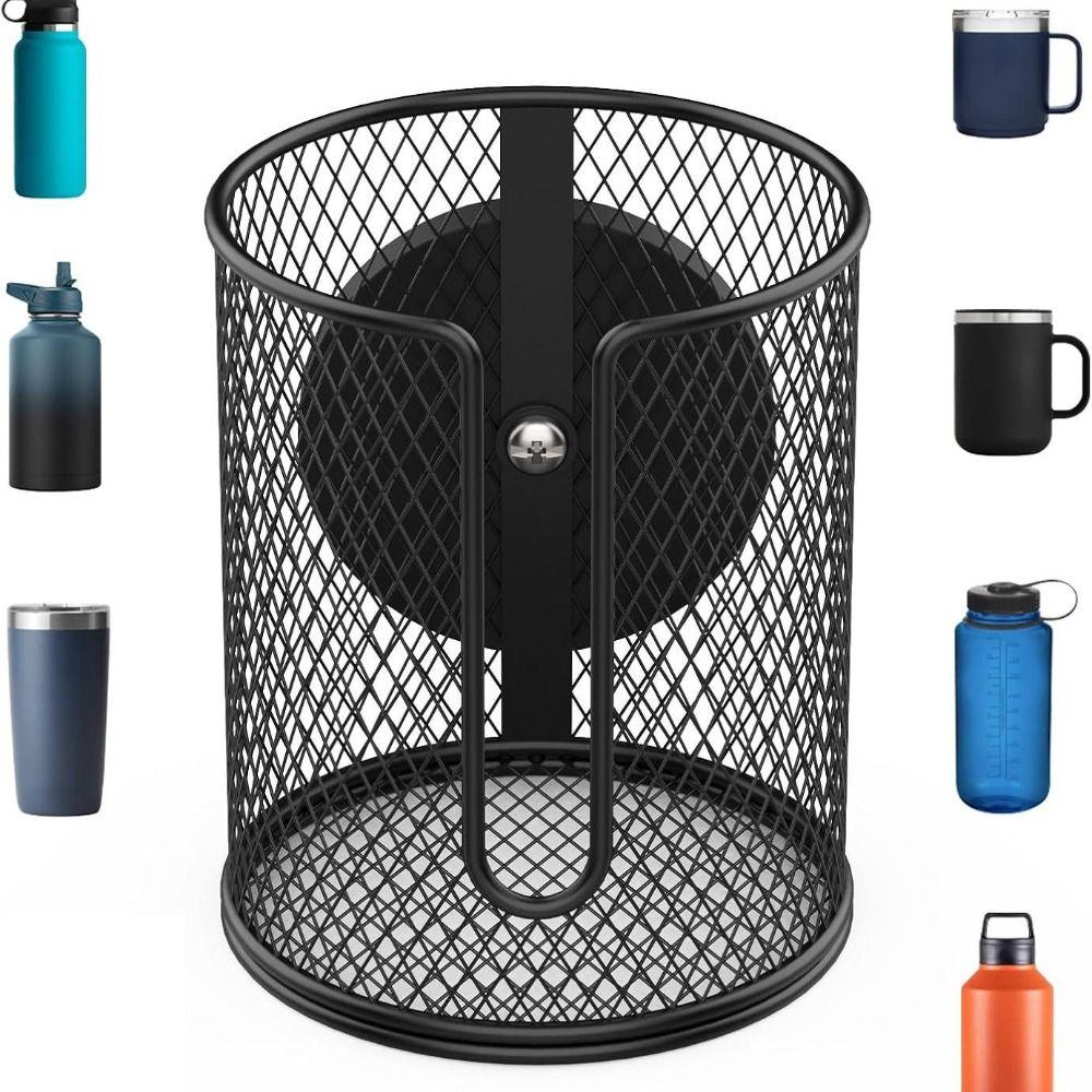 Black Magnetic Cup Holder Heavy-Duty Car Drinking Bottle Bracket Sturdy Drinks Holder Truck