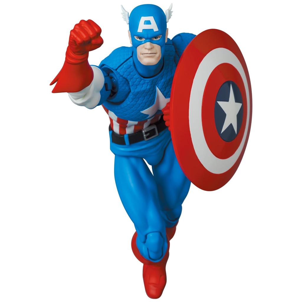 MAFEX CAPTAIN AMERICA Капитан Америка высота 160 мм окрашенная фигурка №217 (КОМИКС Вер.) приблизительно. Немасштабируемый