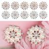 Clothes Decoration Bag Sewing Buttons Crystal Glass Stone Rhinestone Buttons Pearl Flower Buttons