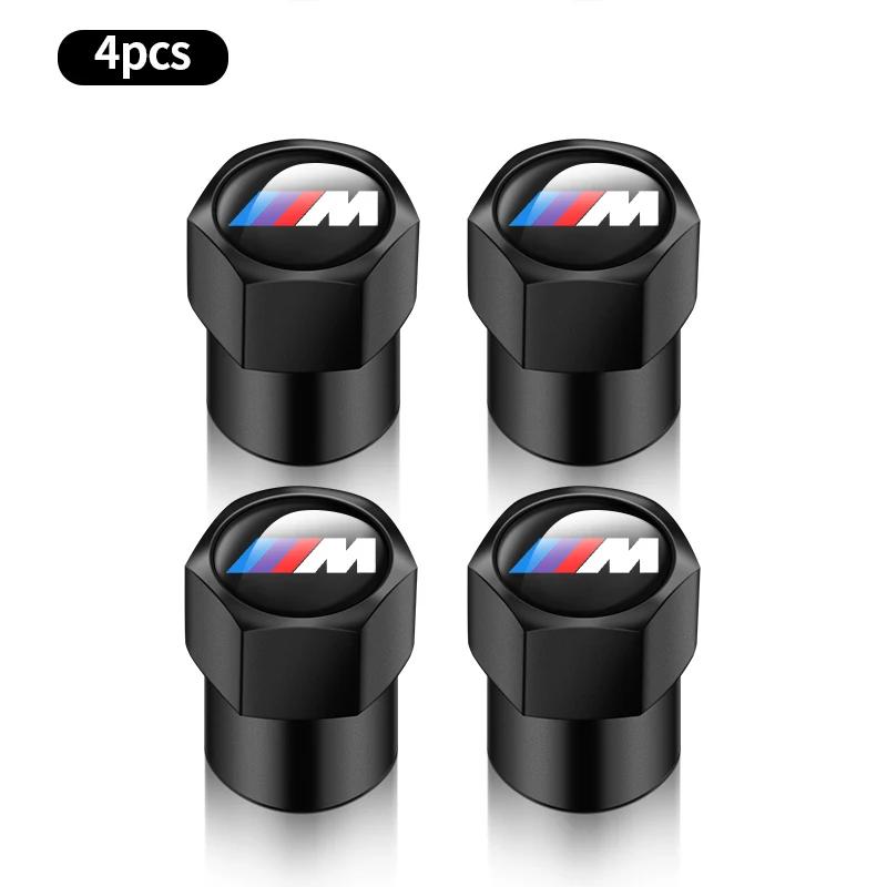 For BMW 5G314Pcs 3D Metal Tire Valve Cap Car Tyre Air Stem Cover For BMW M M3 M5 M6 X3 E46 E90 F30 G20 E36 E34 X6 G20 G30 Accessories