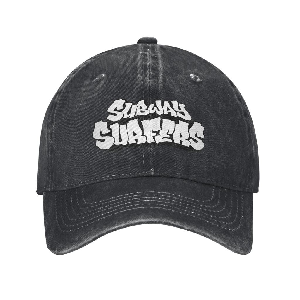 Unisex Subways Surfers funny game Logo Cap Wear Baseball Caps Vintage Trucker Hat Adjustable