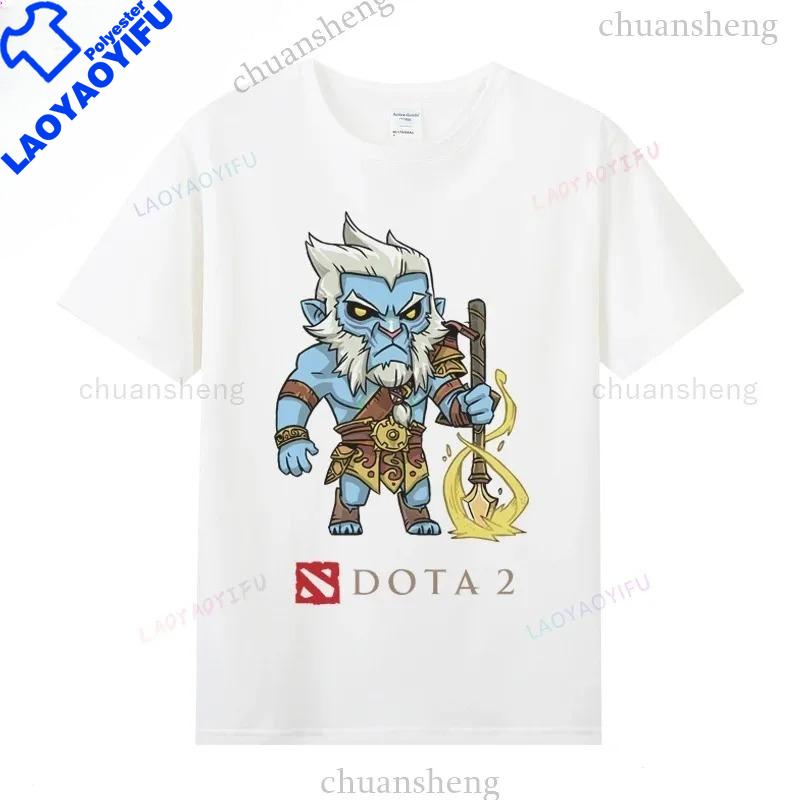 Футболки Dota 2 Игровые Герои Печатная Футболка Топ Shadow Fiend Pudge Axe Slardar Sven Kunkka Timber Унисекс Повседневные Графические Футболки