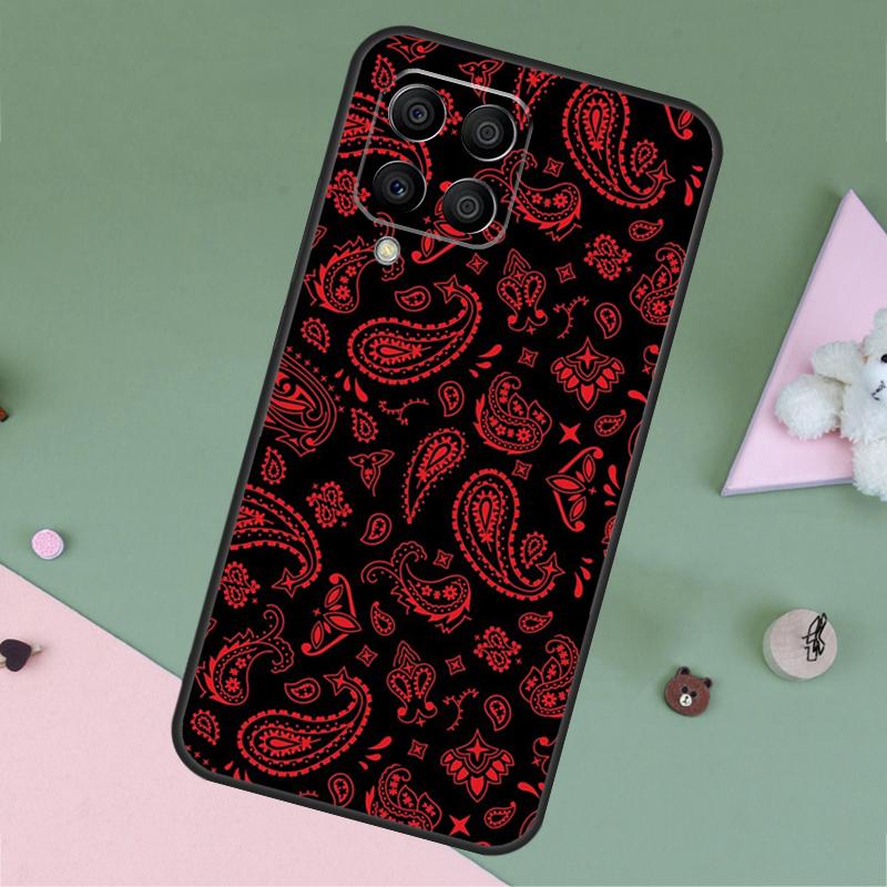 Paisley Bandana For Samsung Galaxy M11 M21 M31 M12 M13 M14 M15 M35 M34 M54 M33 M53 M32 M52 M06 M16 M55 Case