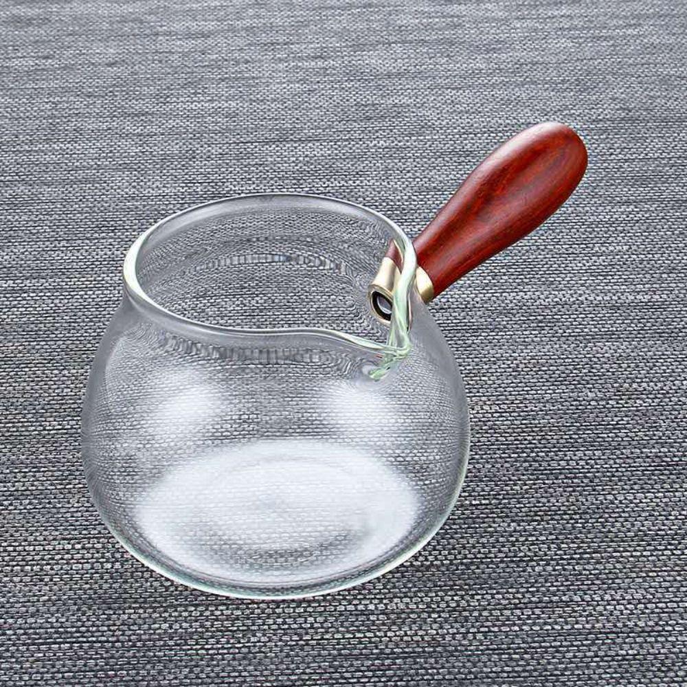 Transparent Glass Sharing Tea Cup Chinese Style Loose Leaf Tea Maker Milk Clear Tea Kettle  Office